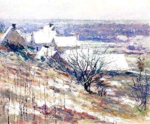 Winter Landscape 1889 by Sanford Robinson Gifford