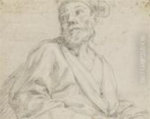 A Bearded Man, Bust-length, Looking Up To The Left A Bearded Man, Bust-length, Looking Up To The Left