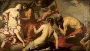 Tiresias Aveugle Par Hera Et Rendu Devin Par Zeus by Antonio Zanchi