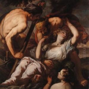 Agrippina Saved From The Shipwreck by Antonio Zanchi