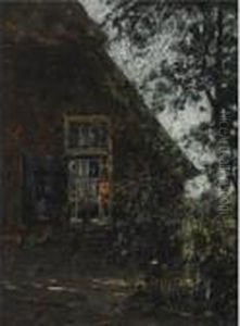 A Farmhouse In Summer by Jan Adam Zandleven