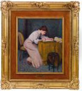 Jeune Fille Ecrivant