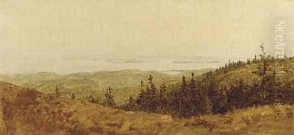 Looking Down From Sargent Mountain, Mt. Desert - view 1