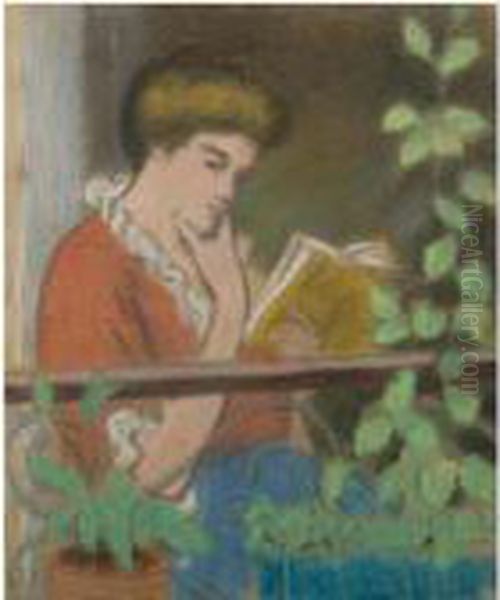 Woman On A Balcony - view 1