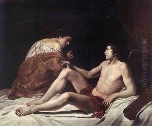 Cupid and Psyche 1628-30 by Orazio Gentileschi
