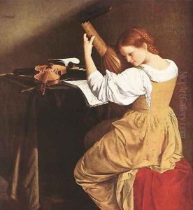 Lute Player by Orazio Gentileschi