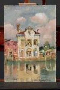 Sul Bacchiglione - 1944 by Vittore Zanetti Zilla