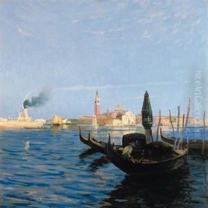 Venezia, Gondole A San Giorgio