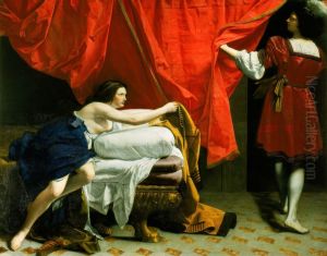 Joseph and Potiphar's Wife 1626-30 by Orazio Gentileschi