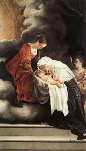 The Vision of St Francesca Romana 1615-19 by Orazio Gentileschi