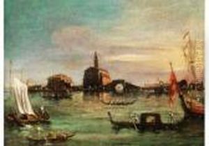 Venezianische Vedute Von San Nicolo Am Lido by Francesco Zanin