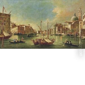 Veduta Del Canal Grande Dalla Chiesa Di San Geremia Verso Quelladegli Scalzi by Francesco Zanin
