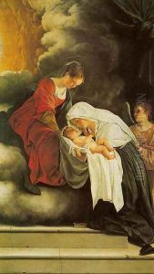 Vision of St. Francesca Romana (Visione di santa Romana) by Orazio Gentileschi