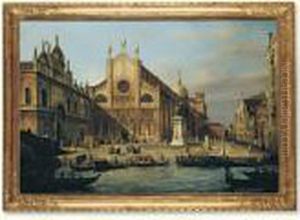 The Church Of Ss. Giovanni E Paolo, With The Colleoni Monument, Venice