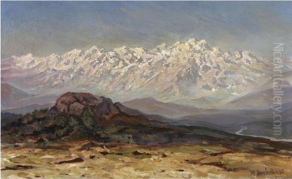 Snow-capped Mountains - view 1