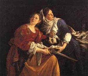 Judith and Her Maidservant with the Head of Holofernes 1621 1624 by Orazio Gentileschi