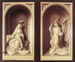 Portinari Triptych (closed) 1476-79 by Hugo Van Der Goes