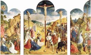 Calvary Triptych by Hugo Van Der Goes