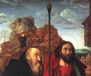 Sts. Anthony and Thomas with Tommaso Portinari (detail) 1476-79