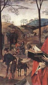 Sts Margaret and Mary Magdalene with Maria Portinari (detail) 1476-79 by Hugo Van Der Goes