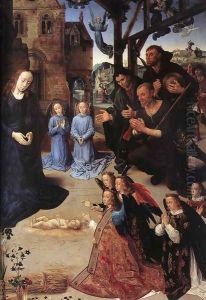 The Adoration of the Shepherds (detail 6) 1476-79 by Hugo Van Der Goes