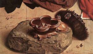 Monforte Altarpiece (detail 4) c. 1470 by Hugo Van Der Goes