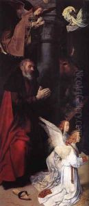 The Adoration of the Shepherds (detail 11) 1476-79 by Hugo Van Der Goes