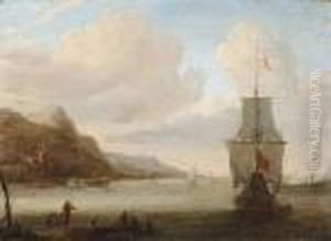 An English Man-o'war Off The Levantine Coast