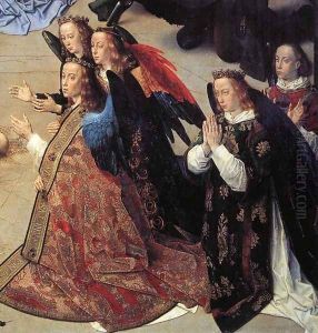 The Adoration of the Shepherds (detail 7) 1476-79 by Hugo Van Der Goes