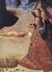 The Adoration of the Shepherds (detail 12) 1476-79 by Hugo Van Der Goes