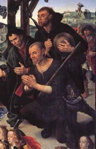 The Adoration of the Shepherds (detail 9) 1476-79 by Hugo Van Der Goes
