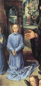 The Adoration of the Shepherds (detail 5) 1476-79 by Hugo Van Der Goes