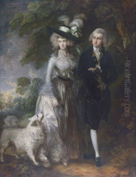 Mr and Mrs William Hallett ('The Morning Walk') 1785 - view 1