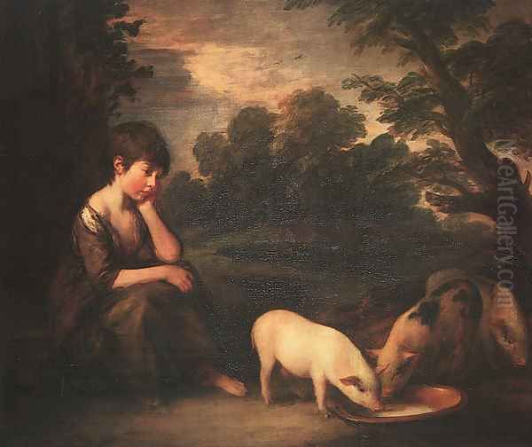 Girl with Pigs 1782 - view 1