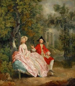 Conversation in a Park c. 1740