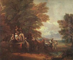 The Harvest Wagon 1767 by Thomas Gainsborough