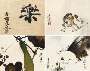Miniature Album Of Lacquer Paintings