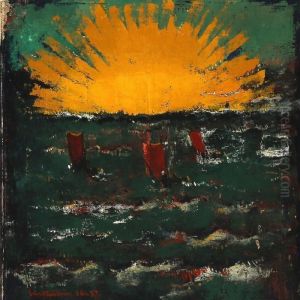 Sunset. by Ernst Zeuthen