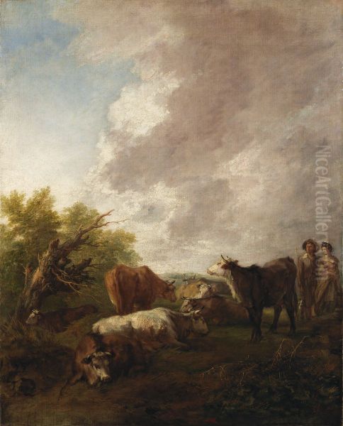 Landscape with Cattle - view 1