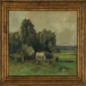 Scenery With Horse by Ernst Zeuthen