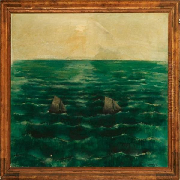 Two Ships On Open Sea - view 1