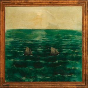 Two Ships On Open Sea by Ernst Zeuthen