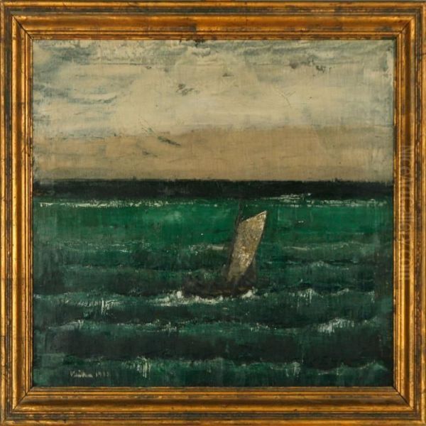 Sailboat At Open Water - view 1