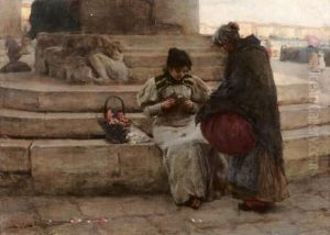Fioraia A Venezia - 1897 by Alessandro Zezzos