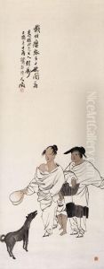 Figure Paining After The Style Of Huang Shen