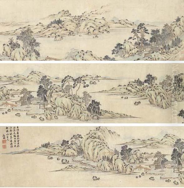 Streams Amongst Verdant Hills - view 1