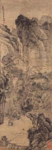 Gazing At A Waterfall by Zhengming Wen