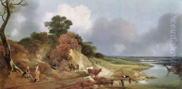 Landscape with the village Cornard - view 1