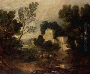 A Romantic Landscape by Thomas Gainsborough