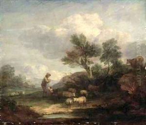 Landscape with Sheep 2